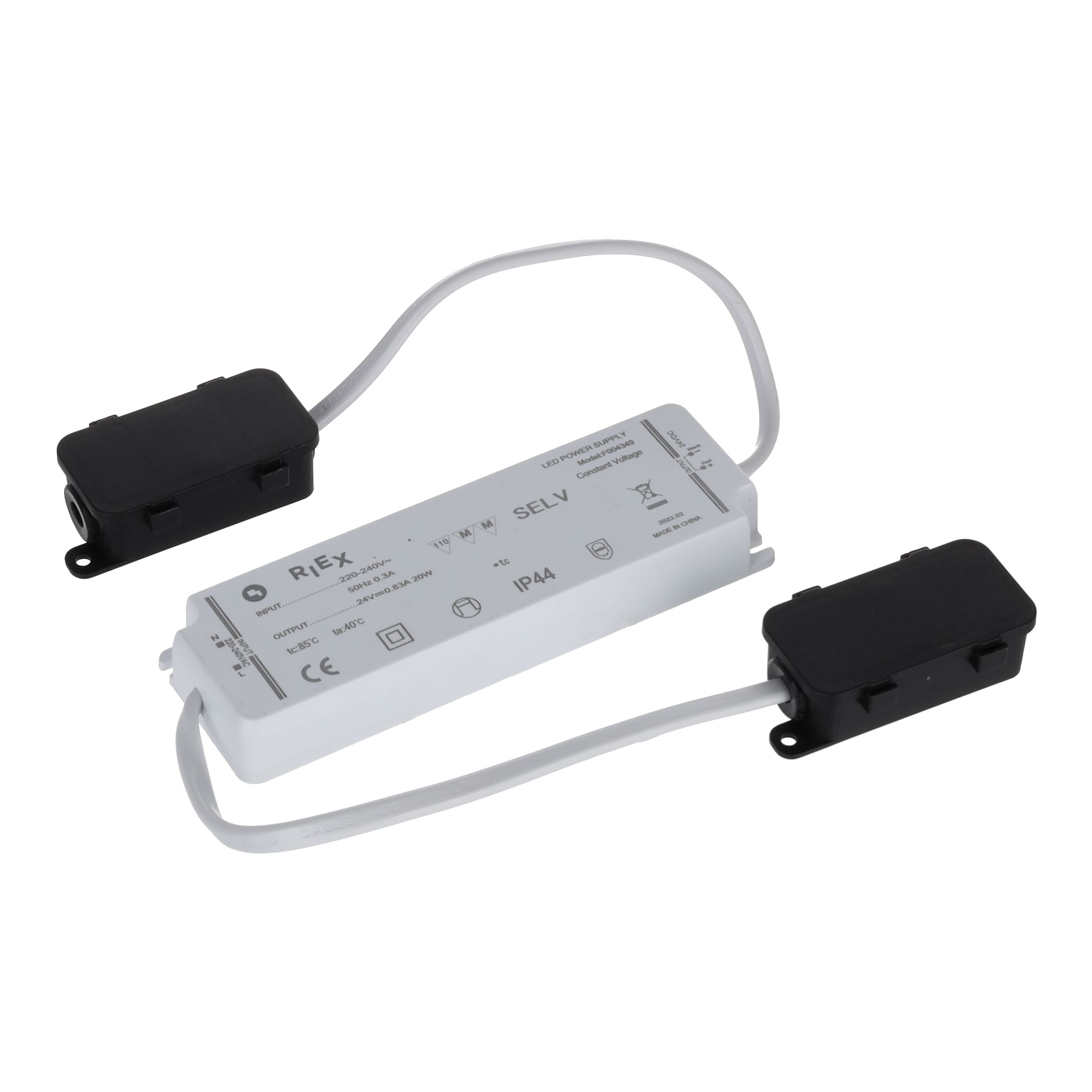 Riex LED zdroj 24V 20W IP44 + kábel s boxom IP44